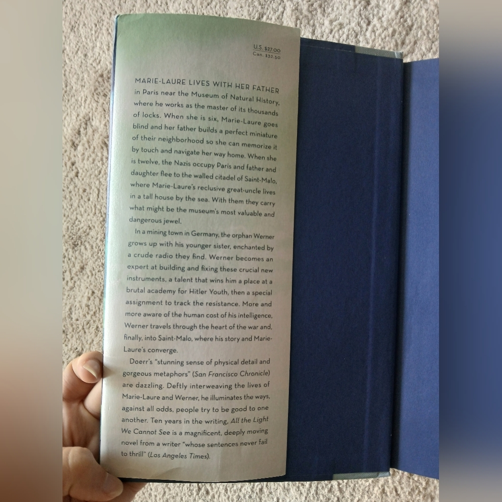 🤩2/$30 All the Light We Cannot See by Anthony Doerr - Hardcover Book - Picture 3 of 7